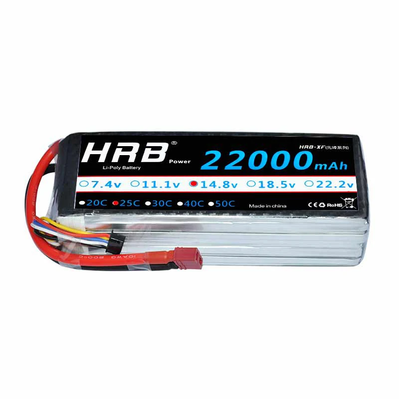 Аккумулятор HRB Lipo 4S 14 8 V 5000mAh 5200mah 6000mah 8000mah 10000mah 12000mah 16000mah 22000mah 50C для
