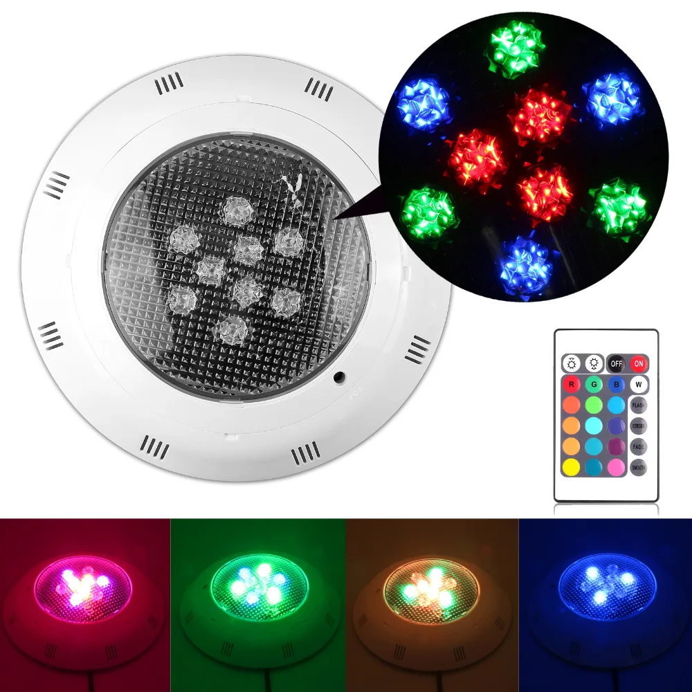 Lemonbest 9 Вт RGB светодиодный подводный водонепроницаемый IP67 светильник для бассейна