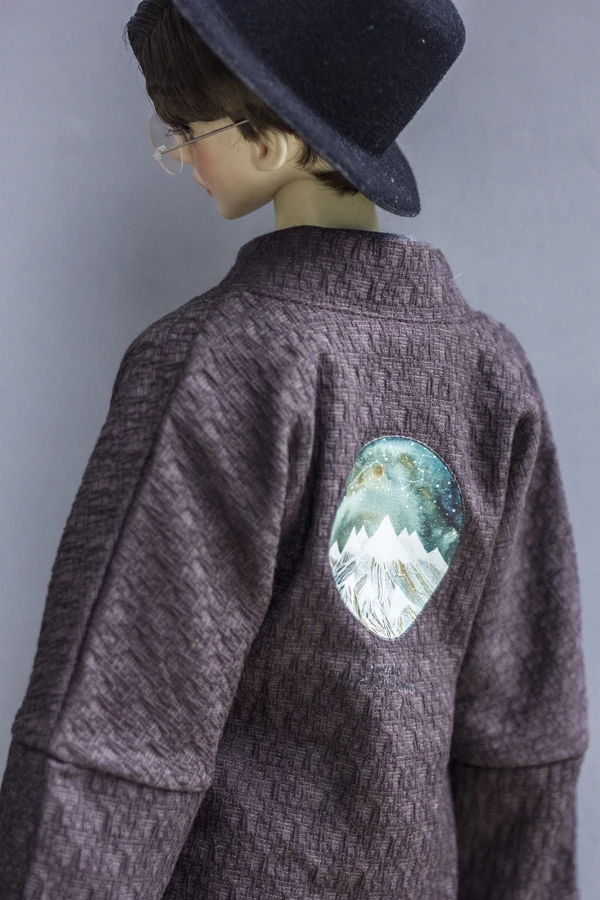 Платье BJDdoll подходит для 1/3 и 1/4 MSD DD дядюшка японский стиль и ветер печати кружева кардиган аксессуары