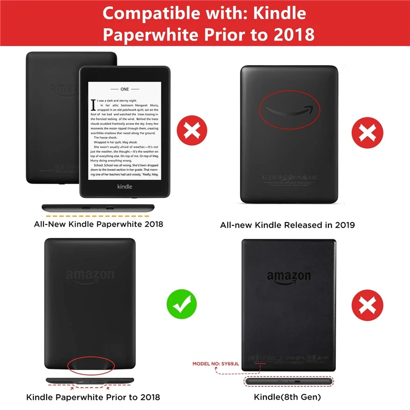 Умный чехол на запястье для Amazon Kindle Paperwhite 2 3 Магнитный флип DP75SDI планшета|Чехлы