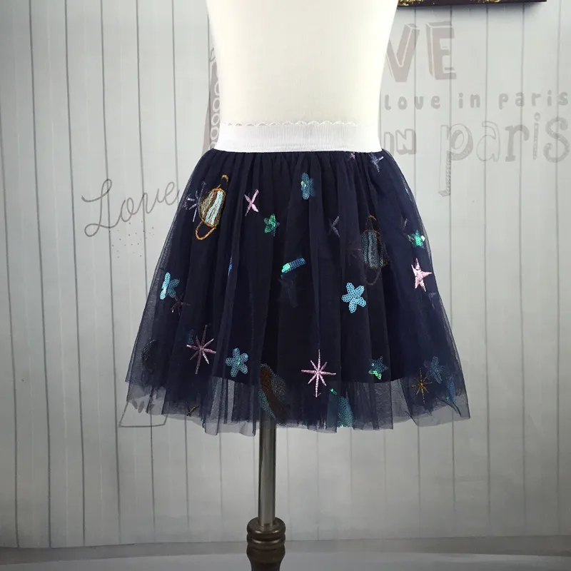 Одежда для девочек детская юбка с блестками маленьких балетная танцев летнее