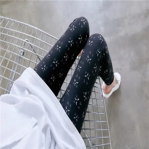 PD42 Black Cat YSDNCHI женская одежда, леггинсы с принтом, эластичные леггинсы с цветочным принтом, штаны с высокой талией, леггинсы с эффектом пуш-ап, леггинсы для фитнеса - Цвет: PD42 Black Cat