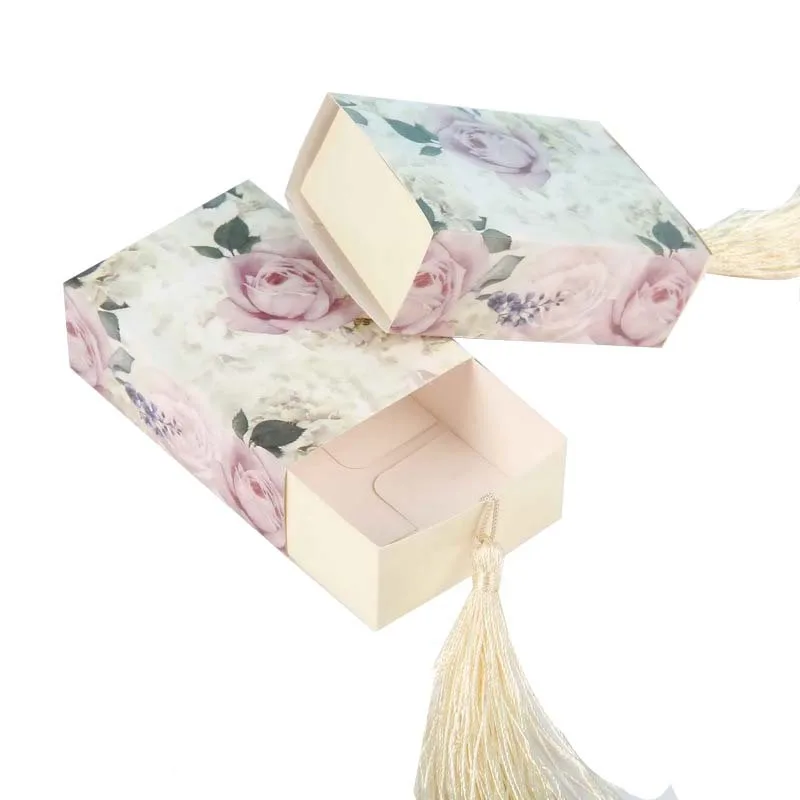 100pcs creative flower wedding candy boxes cute kraft paper favor box party favour gift cases supplies | Дом и сад