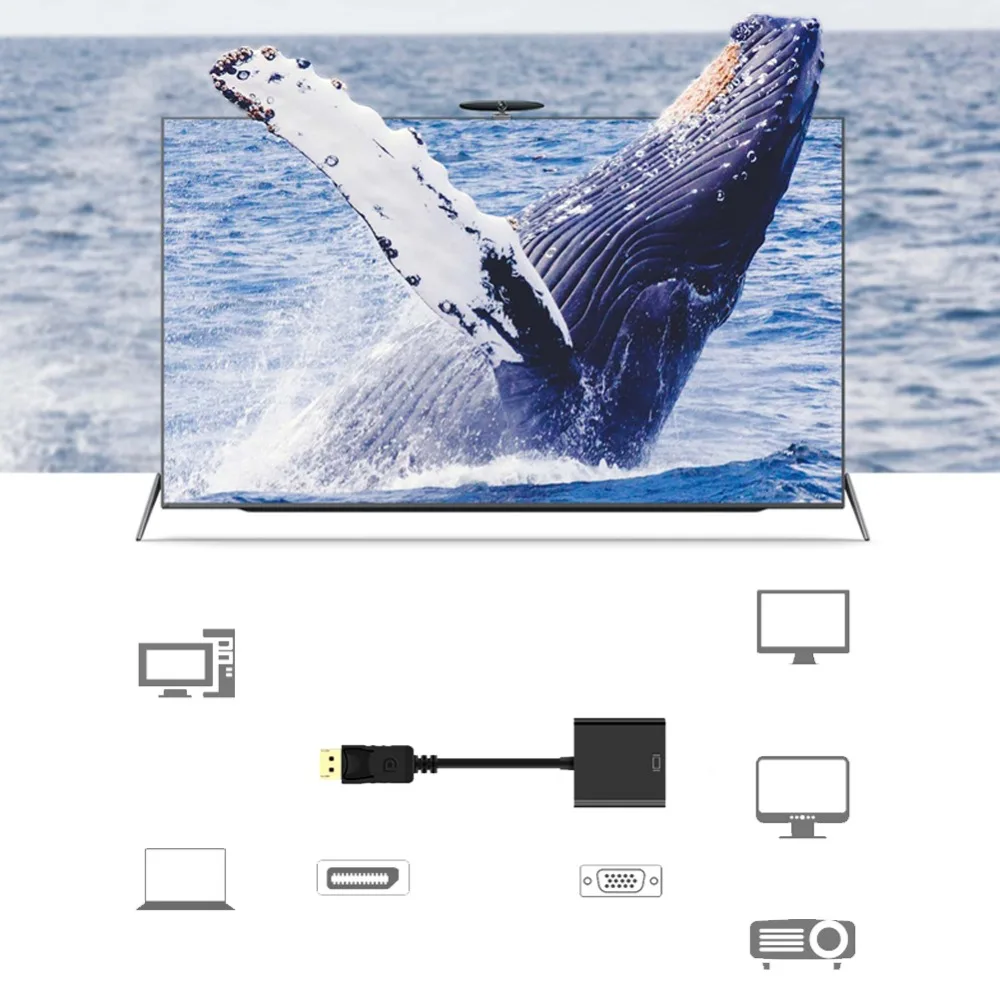 Кабель адаптер eCos с портом дисплея на DVI переходник штырь гнездо 1080P для монитора