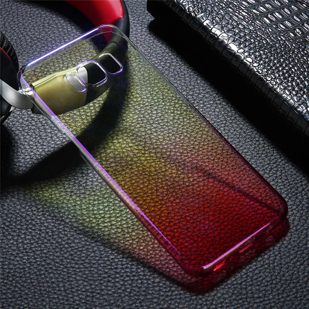 Жесткий чехол Aurora из поликарбоната для samsung Galaxy S10 Plus S9 S8 Plus S10e Blue Ray Роскошный прозрачный чехол для телефона s для samsung Note 9 8 S7 Edge