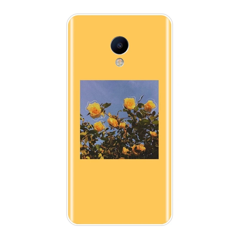 Чехол для телефона для Meizu M2 M3 M3S M5 M5C M5S M6 M6S M6T желтого цвета для девочек в Цветочек Мягкая Силиконовая накладка на заднюю панель для телефона Meizu M2 M3 M5 M6 Примечание чехол