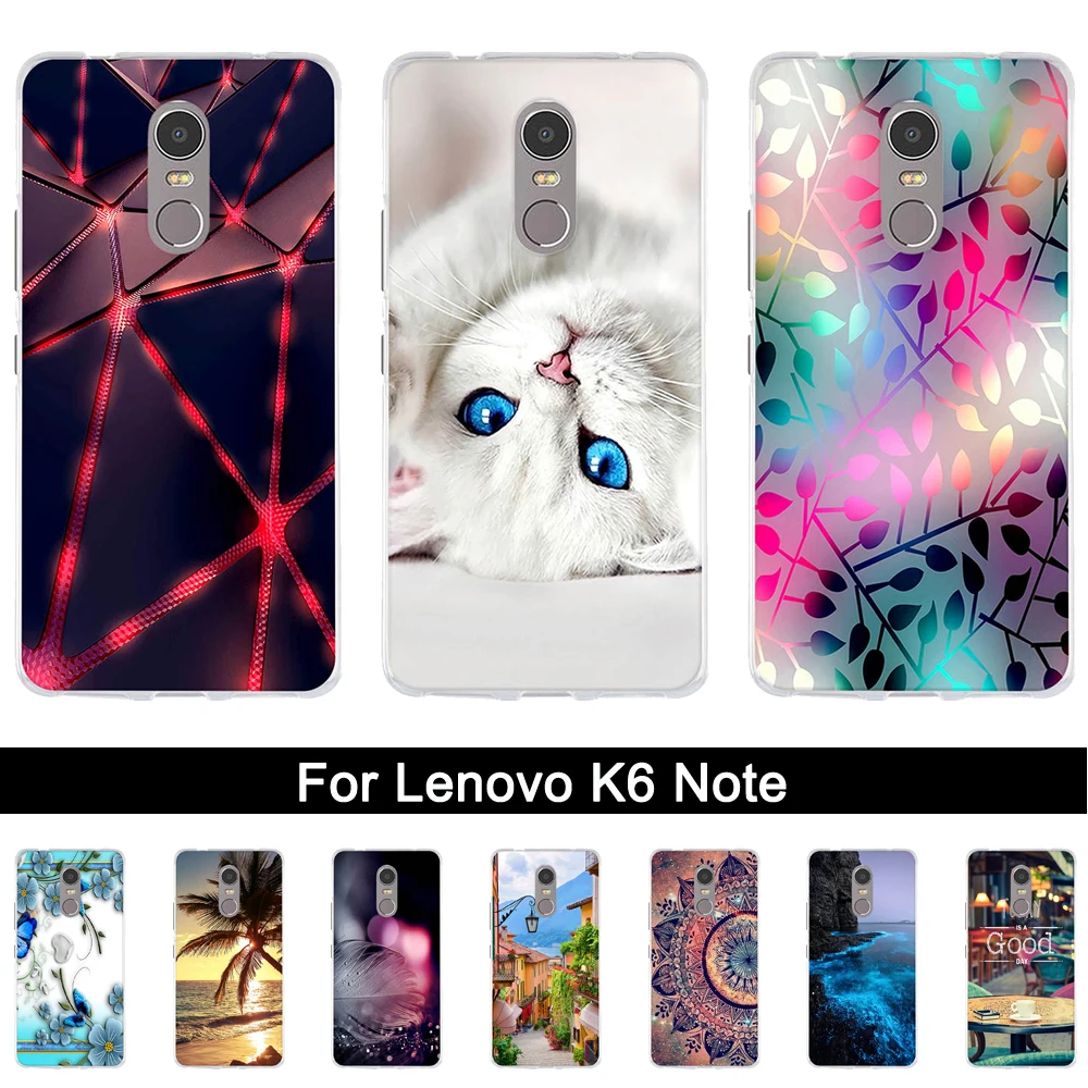 Чехол для Lenovo K6 Note мягкий силиконовый чехол k6 5 '' чехлы Plus K53a48 чехол|case for lenovo|case