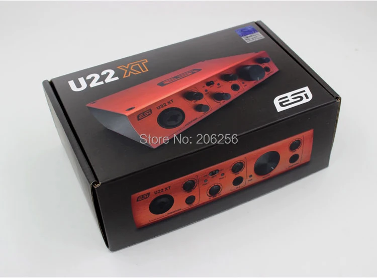 ESI U22XT USB аудио Интерфейс Портативный звуковая карта Профессиональный 24 бит/96 кГц