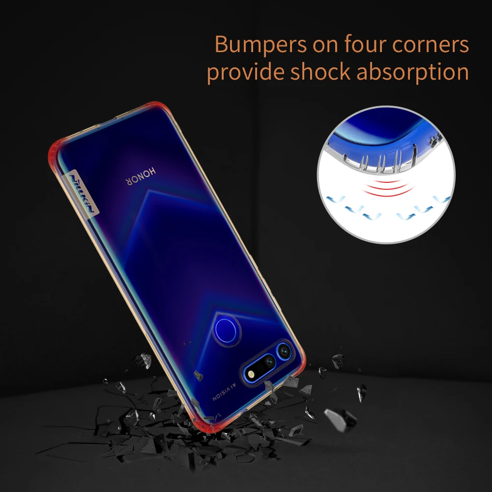 Чехол для huawei Honor View 20, Nillkin, серия природы, прозрачный мягкий чехол из ТПУ для huawei Honor V20 View 20, 6,4 дюйма