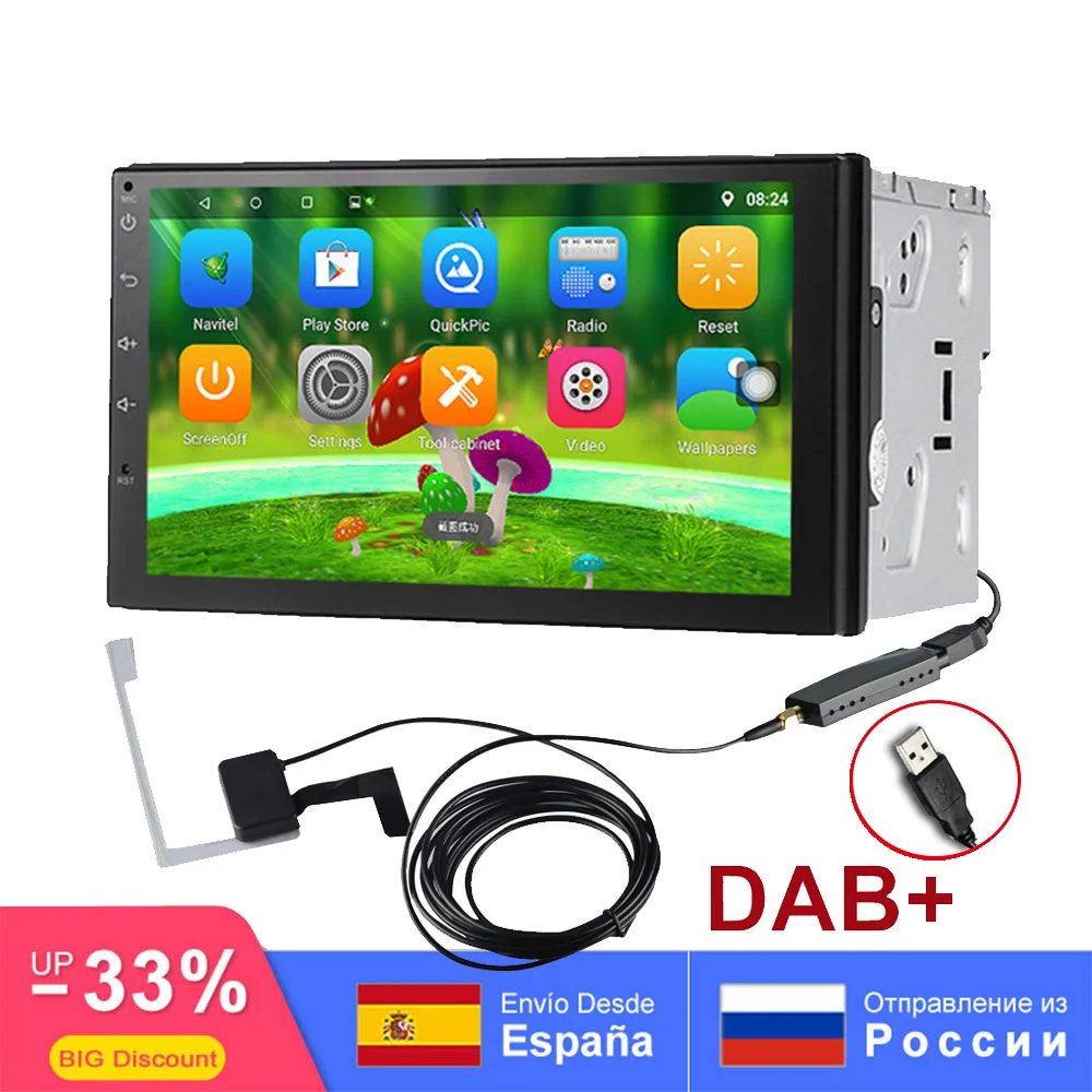 7 дюймов 2Din Android 7.1.1 для Nissan Volkswagen Toyota Honda KIA HUYNDAI Mazda Универсальный автомобильный DVD
