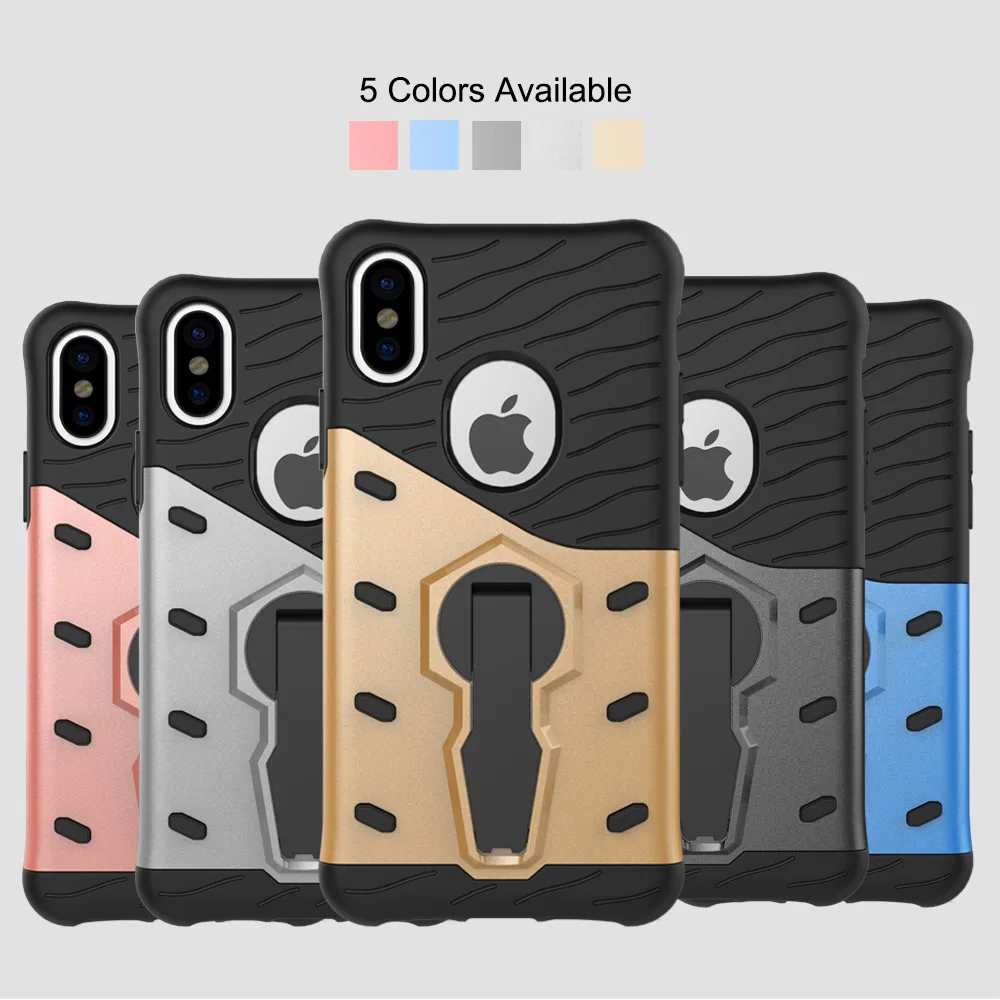 Pixpekoo для iphone х чехол противоударный бампер Подушки Slim Fit Панцири Защитная крышка