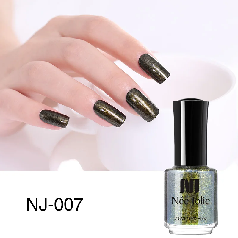 7.5ml NJ007 NEE JOLIE Блеск Мерцающий Блестящий лак для ногтей с блестками чистый цвет ногтей лак DIY маникюр Дизайн ногтей лак - Цвет: 7.5ml NJ007