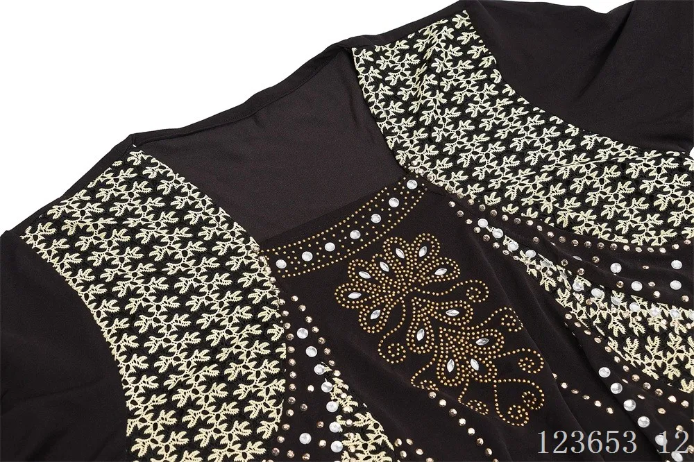 2019 Islamic Clothing New Muslim Dress Long Sleeve Abaya Dubai O Neck Robe Longue Femme Black Djellaba Baju Wanita | Тематическая