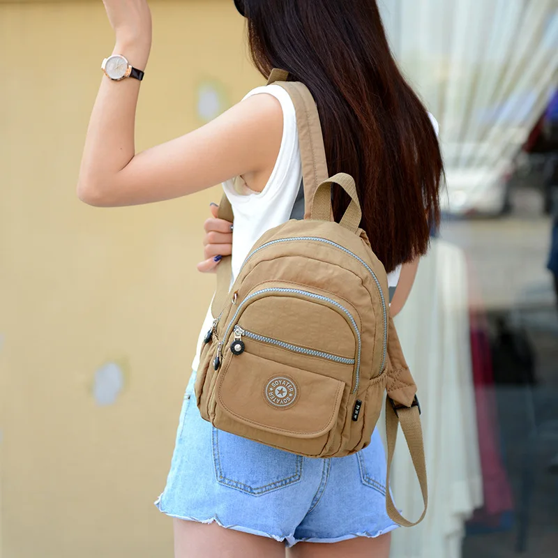 Нейлоновый рюкзак для девочек подростков качественные женские дорожные ранцы