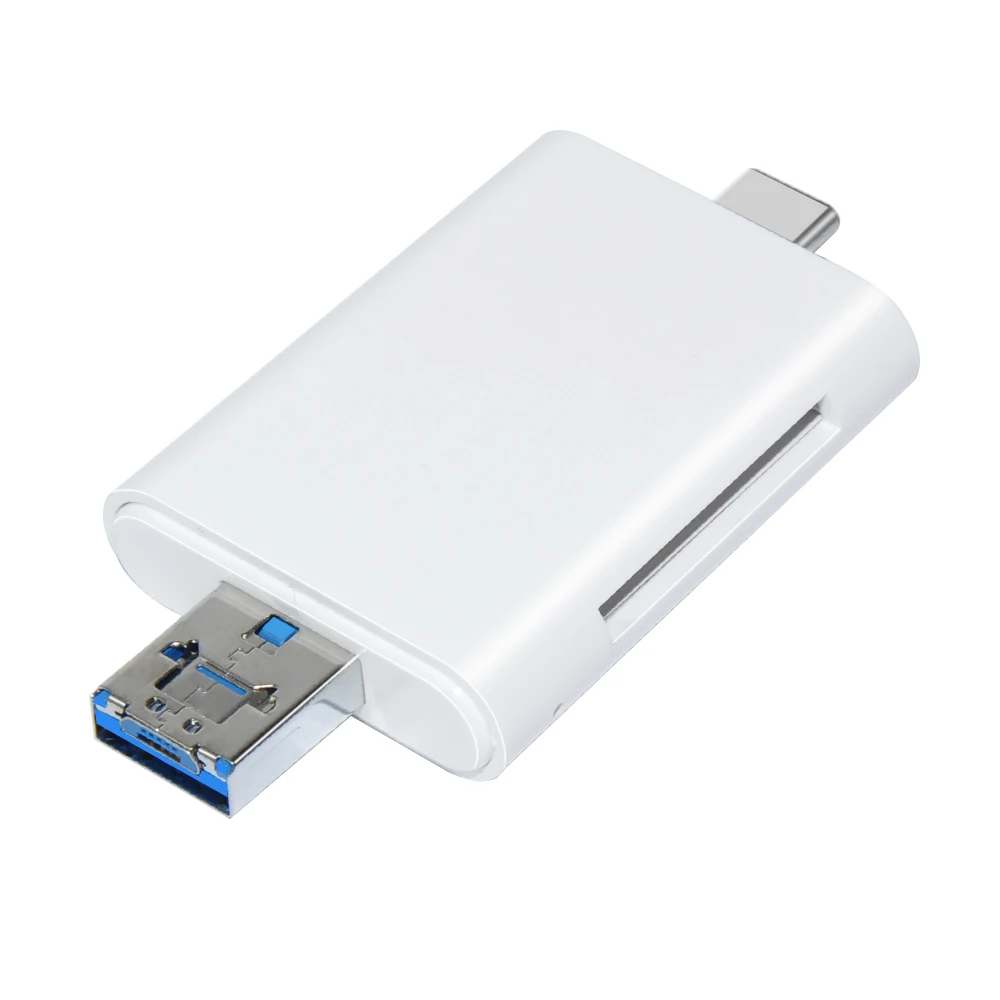 Кардридер Deepfox 3 в 1 USB Type C Micro 2 0 TF SD OTG кардридер для телефонов Android ноутбуков