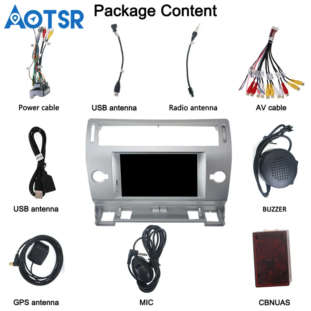 Автомобильный DVD-плеер на платформе Android 9 0 GPS ГЛОНАСС навигатор для Citroen C4 C-Triumph