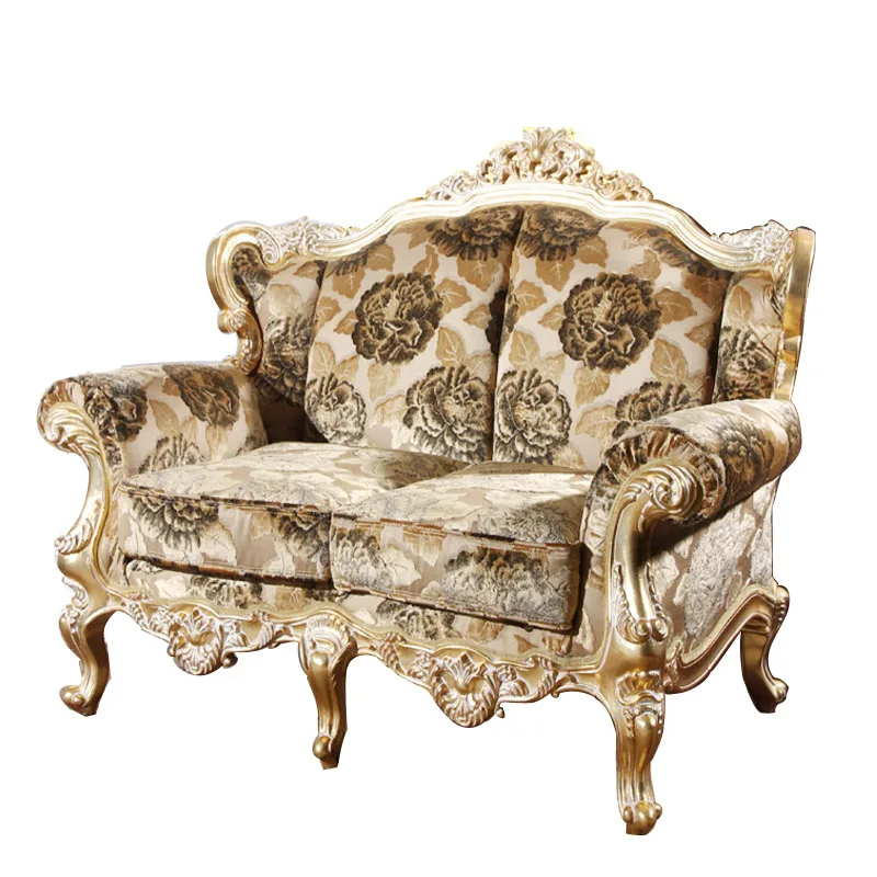 European-style Hand-carved Wood Classical Sofa Baroque single double triple combination of luxury living room | Мебель