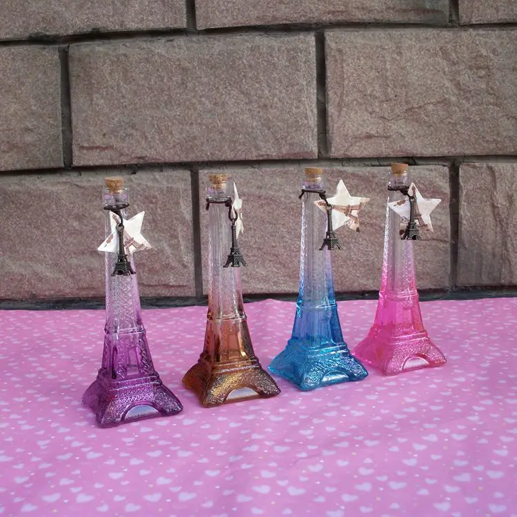 Lucky бутылка со звездочками креативный Эйфелева башня дизайн Желая домашние
