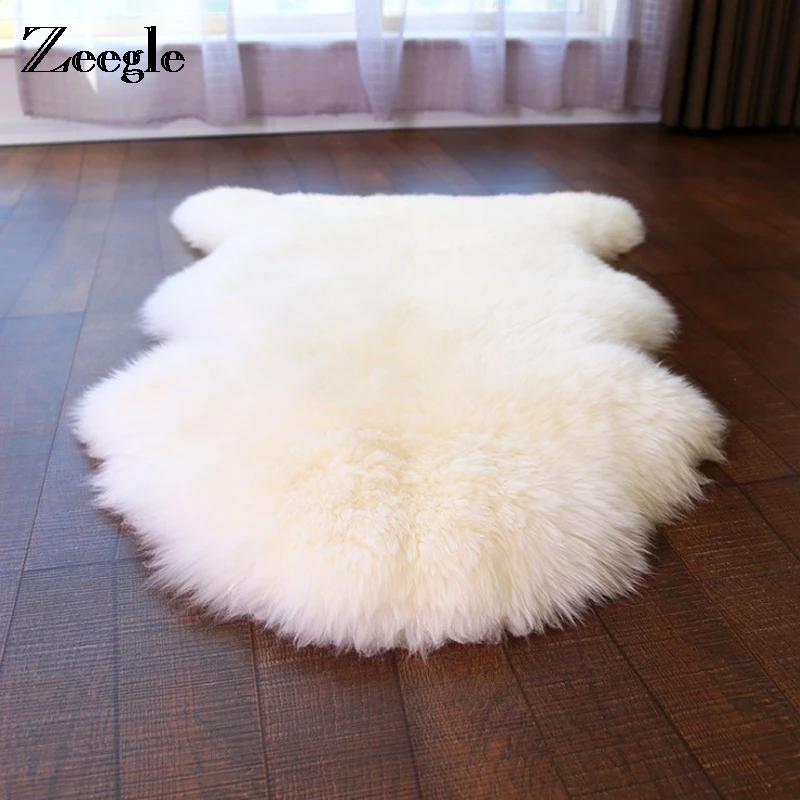 Zeegle лохматый ковер из искусственной овчины для гостиной плюшевый стул диван