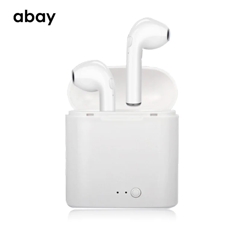 Bluetooth беспроводные i7s TWS наушники с микрофоном super bass Hifi спортивные гарнитура