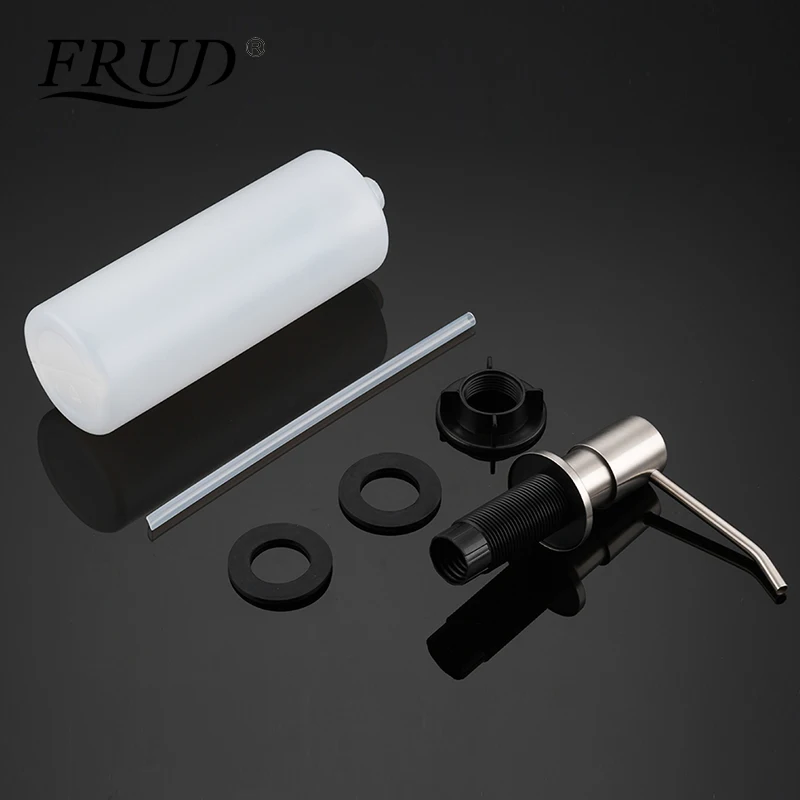 

FRUD Kitchen Soap Dispenser Bathroom Detergent Dispenser for Liquid Soap Lotion Dispensers Stainless Steel Head ABS BottleY35014