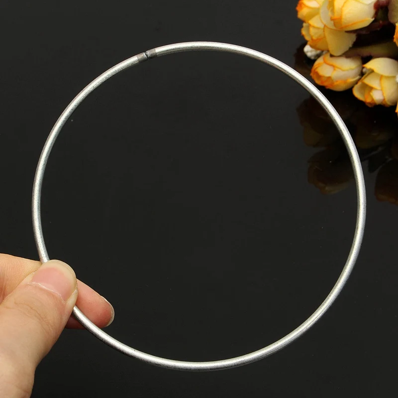 100mm KiWarm, 1 шт., мульти размер, простое круглое металлическое кольцо, обручи для рукоделия, ручная работа, рукоделие, Ловец снов, подвесное украшение, материал для рукоделия - Цвет: 100mm