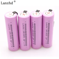 1 8pcs 18650 inr18650 rechargeable battery diy nickel sheets battery 18650 batteries 20a discharge 2600mah li ion 3 7v