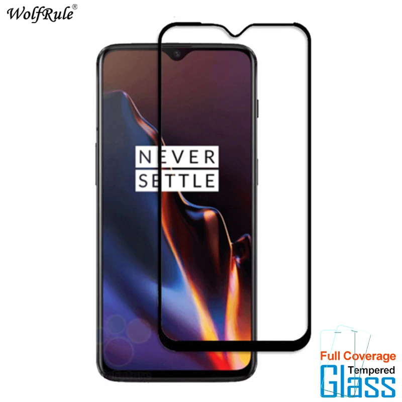 Protector de pantalla de cristal templado para Oneplus 6T, pel&iacute;cula protectora completa para tel&eacute;fono, para Oneplus 6T, 2 uds.-0