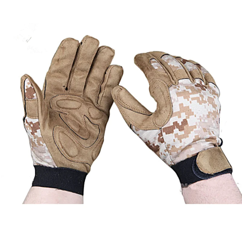 

Airsoft Outdoor Shooting/Hunting Gloves Tactical Full Finger MOLLE Camouflage Glove For Hunting Climbing Mandrake