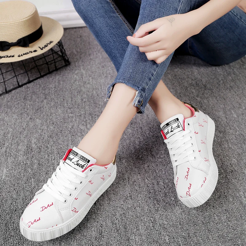 Топ белые туфли Весна 2018 Новый студентов универсальная обувь повседневная