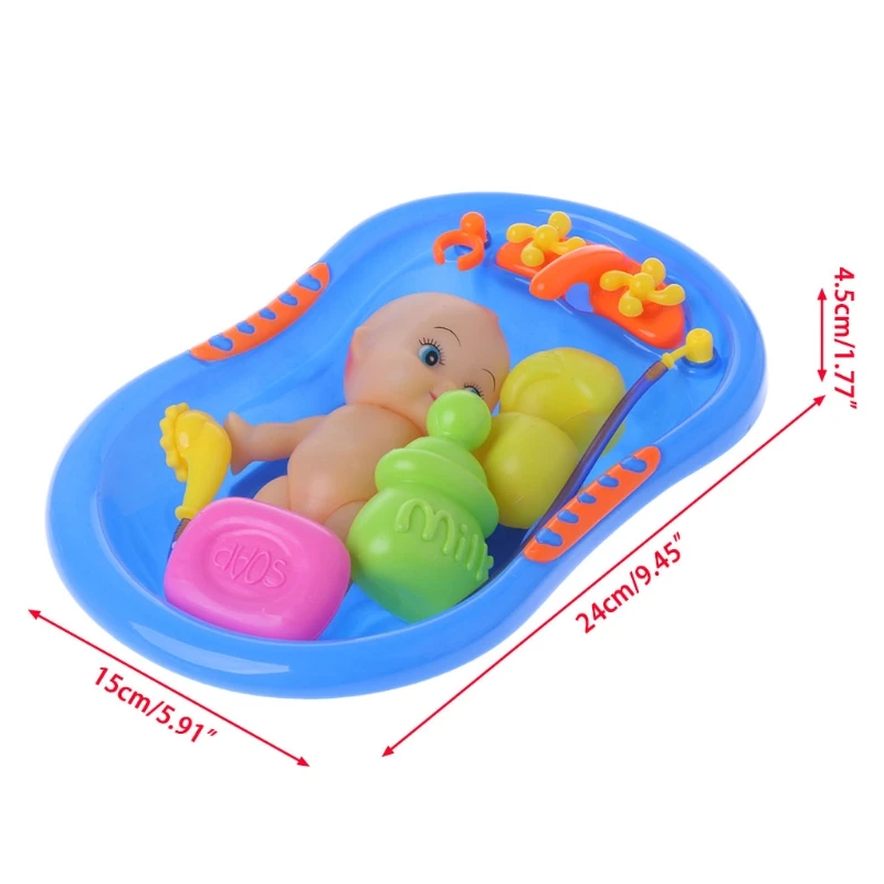 Bathtub With Baby Doll Bath Toy For Child Water Floating Toys Early Educational