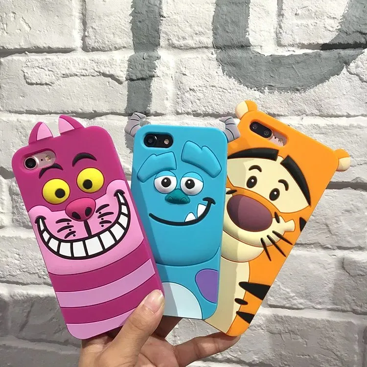 5 S Чехол чехол для iPhone 5S милый силиконовый 3D мультфильм мягкий Кот телефонные