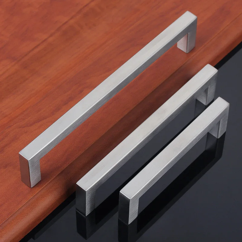 Квадратная ручка для кухонного шкафа и выдвижная спальни 96 160 мм интервал между