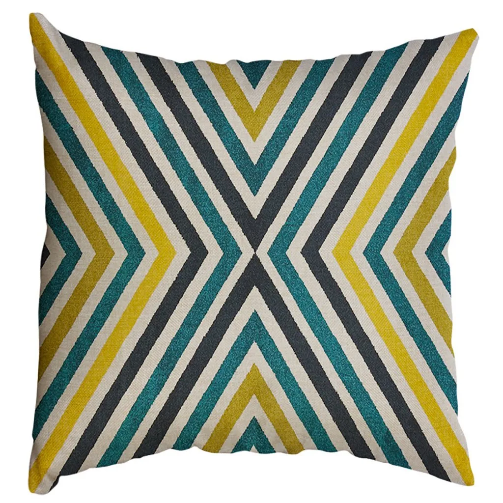 60x60 см, необычный геометрический узор, чехол для подушки, Funda Cojin Housse de Coussin, наволочка s, Декор, Cojines, чехол для подушки, Kussenhoes
