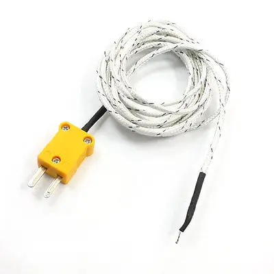 

K Type 400C Wire Lead Measuring Thermocouple Sensor 2M 6.6Ft