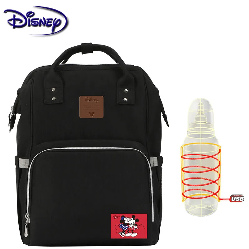 Сумка для подгузников Disney Minnie брендовый вместительный дорожный рюкзак с USB