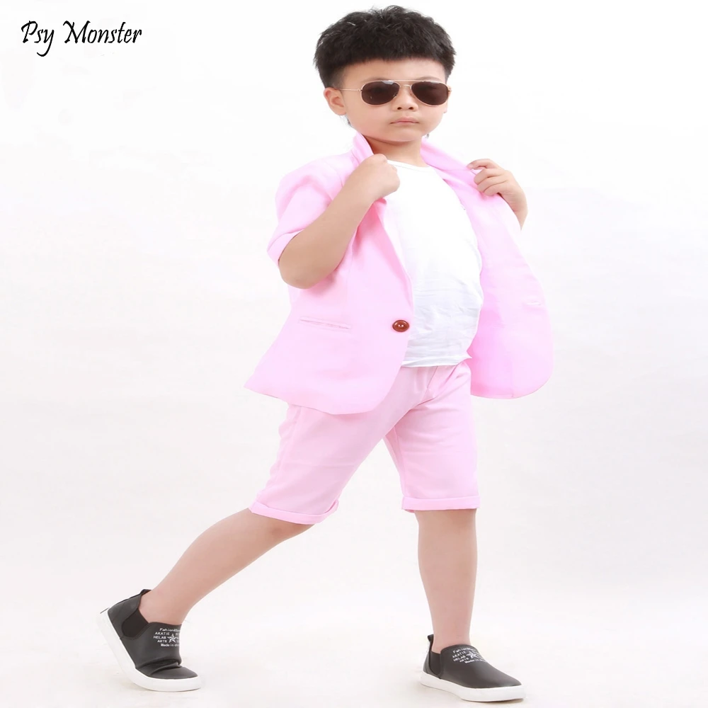 Brand Summer Baby Boys Birthday Dress Formal Suit Jacket Pants Gentleman Blazer Wedding Party Costume Clothes Set F7 | Детская одежда и