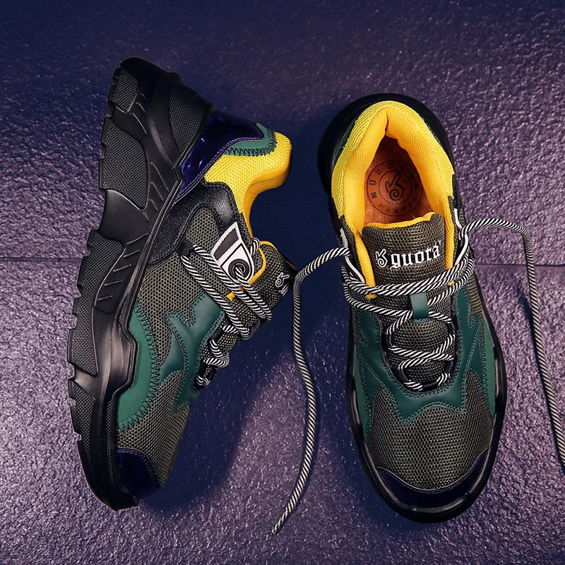 Мужские кроссовки для бега модные мужские уличные спортивные дышащая