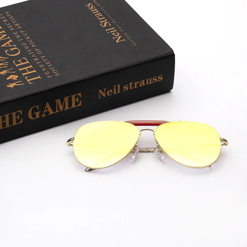 Солнцезащитные очки с плоскими линзами JWW103 для мужчин и женщин зеркальные в