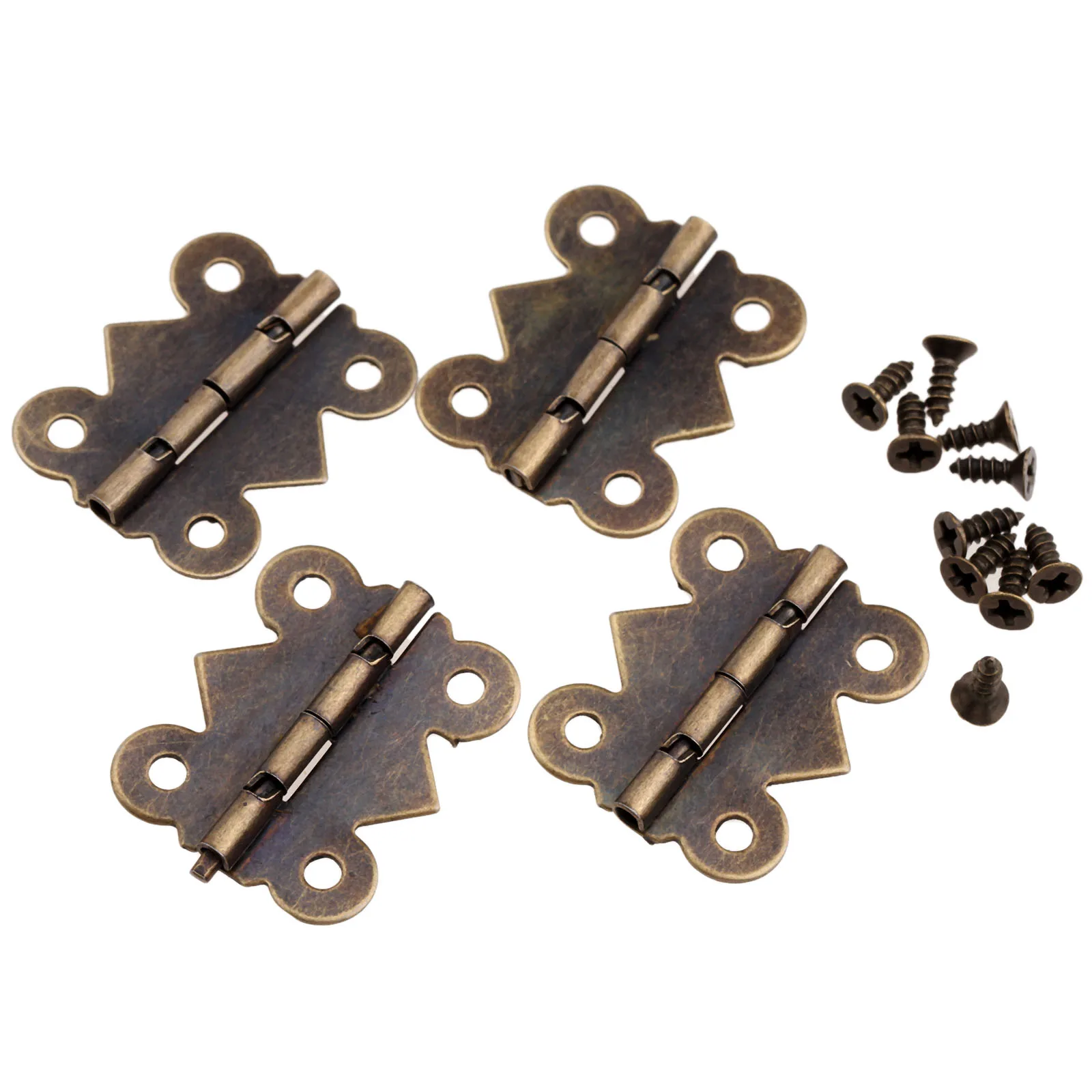 40/20/12/4Pcs Mini Butterfly Door Hinge Furniture Fittings Antique Bronze Cabinet Drawer Kitchen Jewellery Box Decorate | Обустройство