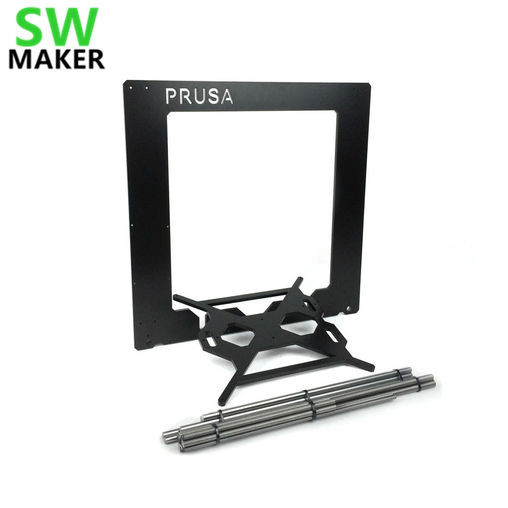 

Prusa i3 Rework 6mm Aluminium Frame & Threaded / Smooth Rod Kit black ,RepRap / 3D Printer