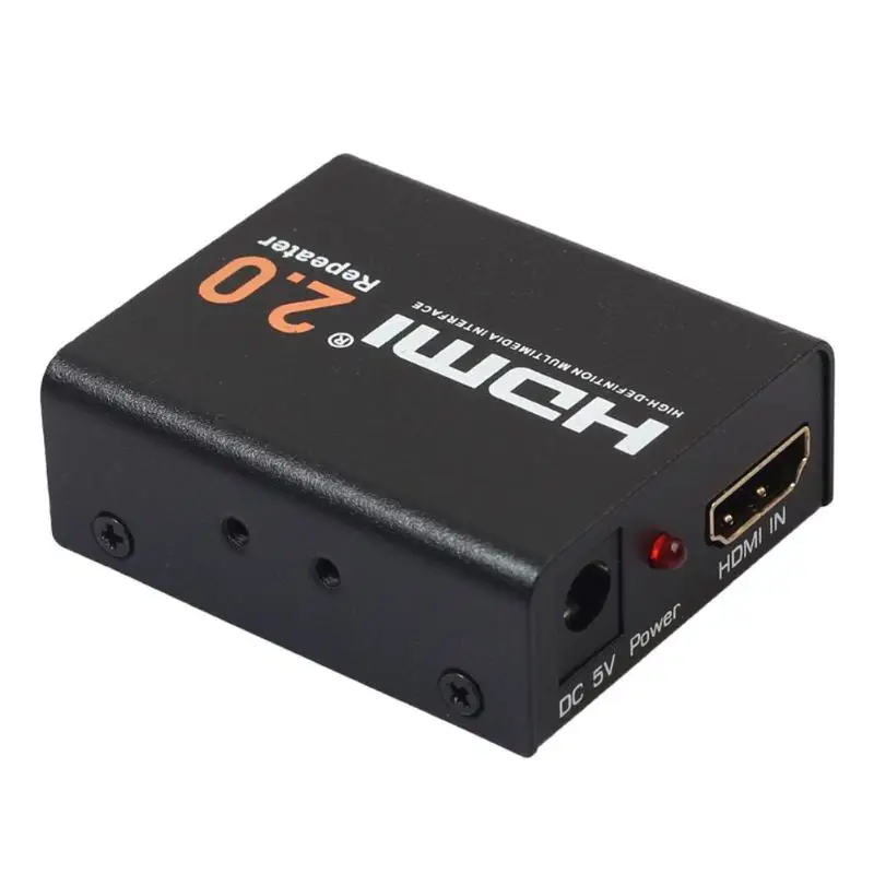 ALLOYSEED 2160P черный HDMI усилитель 3D 4K* 2K HDMI 2,0 ретранслятор усилитель сигнала расширитель усилитель адаптер Домашний кинотеатр усилитель