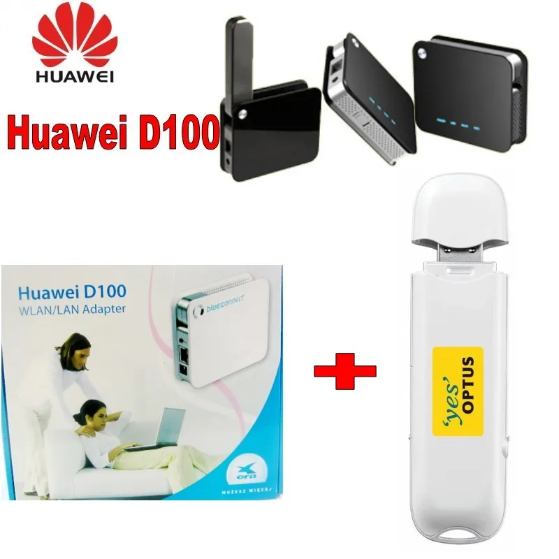 Беспроводной роутер для серфинга Huawei D100 + HUAWEI E169 HSUPA 7 2 Мбит/с 3G usb модем|3G/4G роутеры|