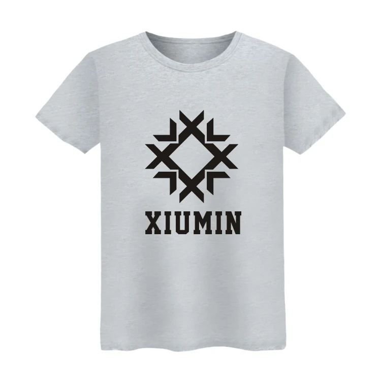 Корейская Популярная певица EXO Футболка мужская и женская хлопковая XIUMIN с