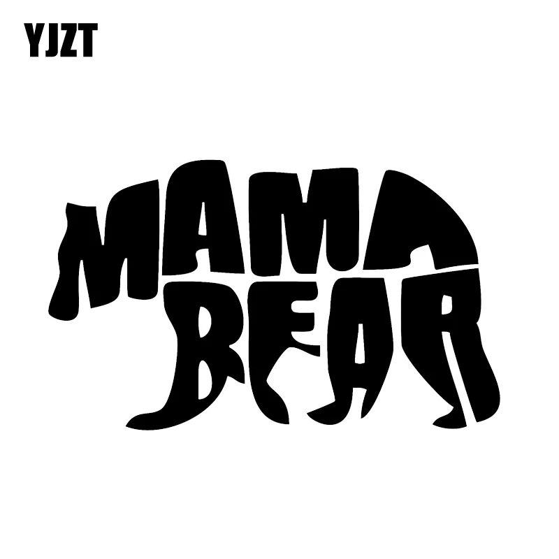 YJZT 14 4*8 6 см Lovely Polar Bear Mama графический автомобиль стикер на бампер или окно