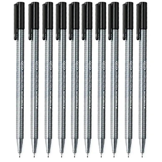 STAEDTLER-bolígrafos Triplus Fineliner de 334mm, rotuladores de tinta de  Gel, colores brillantes, 15/20/30/36/42/0,3 colores, 48/50 - AliExpress