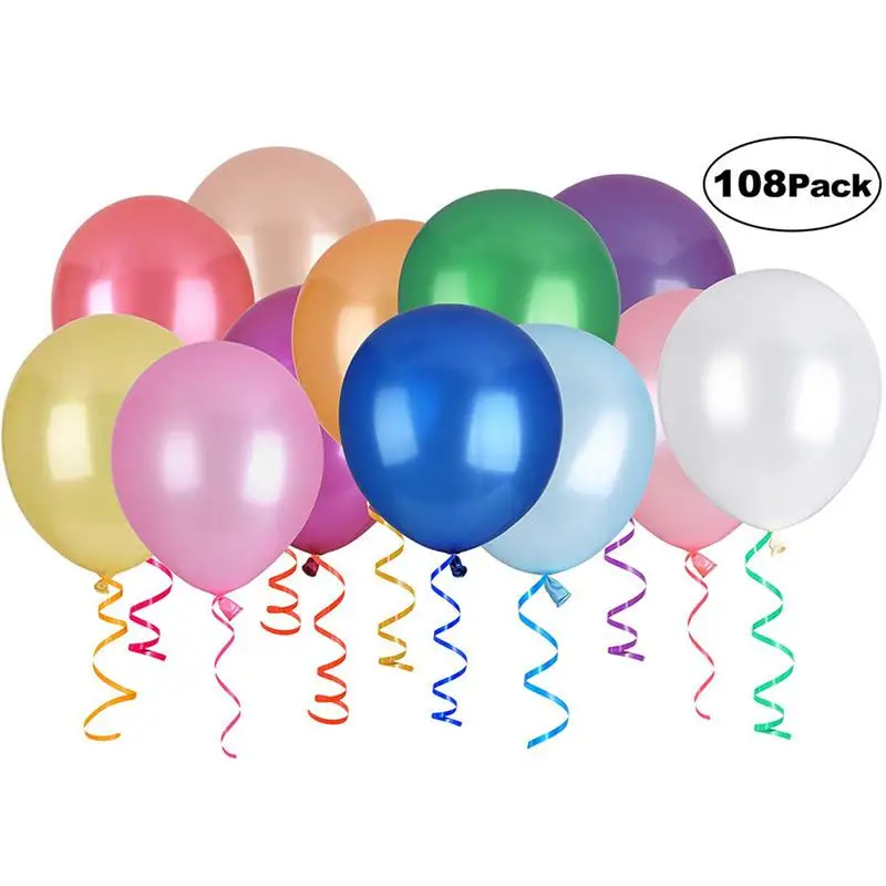 108 шт./лот 12 дюймов 2 8 г Pearl латексные шары на день рождения воздушные надувные