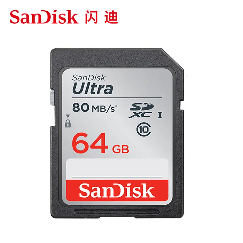 Карта памяти SanDisk Ultra SD высокоскоростная карта SDHC SDXC класс 10 32 ГБ 16 64 128 80 МБ/с./с|ultra