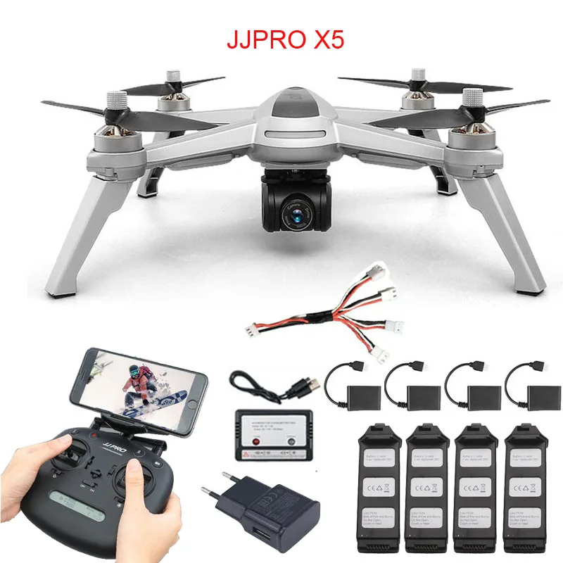 JJRC JJPRO X5 RC Drone 5G WiFi FPV Drones GPS Positioning Altitude Hold 1080P Camera Point of Interesting Follow Brushless Motor
JJRC JJPRO X5 RC Drone 5G WiFi FPV Drones GPS Positioning Altitude Hold 1080P Camera Point of Interesting Follow Brushless Motor