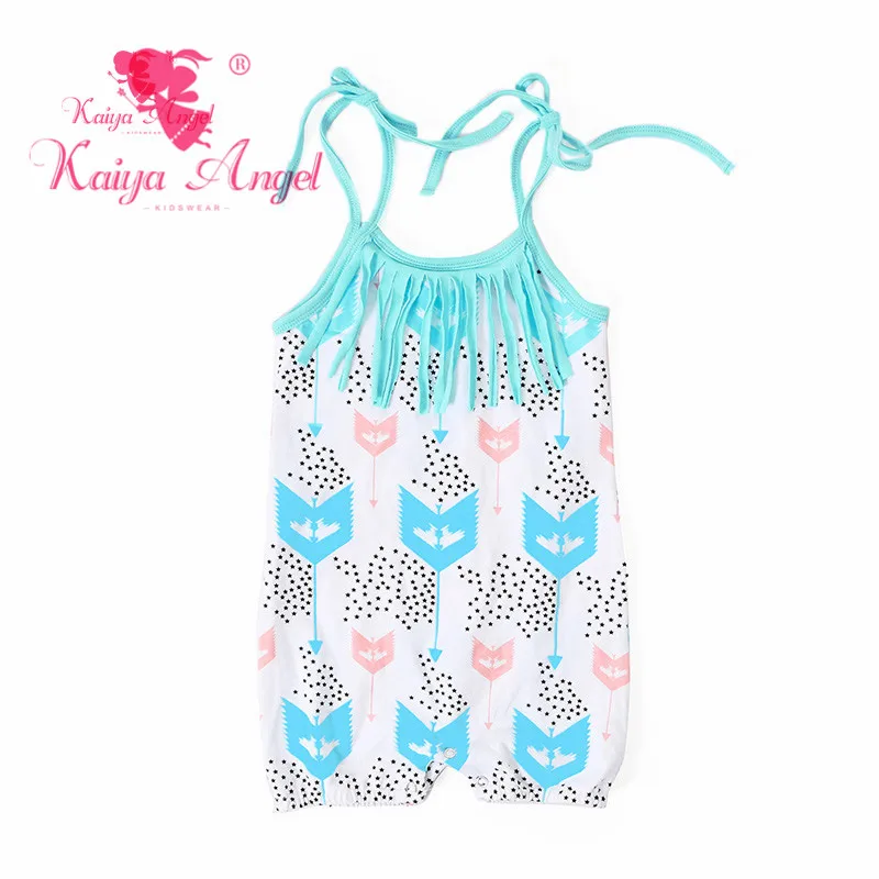 Детский цветочный комбинезон Kaiya Angel черный с кисточками и золотыми волнами